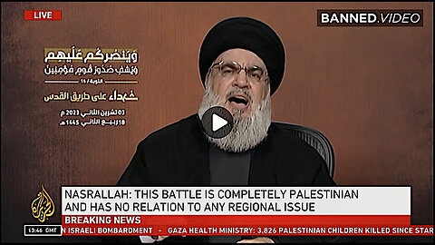 Head of Hezbollah Threatens US and Its Territories over Gaza Atrocities