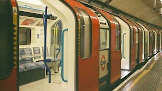 Friends recreate London underground commute in bathroom