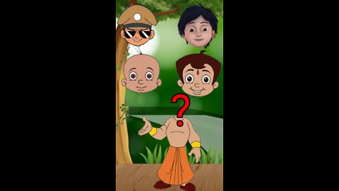 Motu Patlu mighty Raju shin Chan littel singam rudra cartoon game | match the right head motu patlu