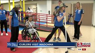 Curlers meet kids at Madonna Rehab