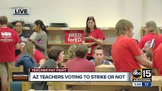 Arizona teachers voting on whether or not to strike