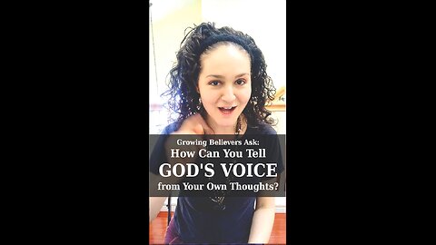 How to Tell the Difference Between God's Voice and Your Own Thoughts | Apologetics Video Shorts