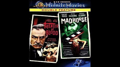 THEATER OF BLOOD 1973 & MADHOUSE 1974 Vincent Price Cult Classics DOUBLE FEATURE