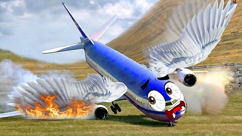 Extreme Dangerous Plane Landing Fails | Crazy Emergency Landing by Doodle | Woa Doodland