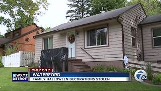 Family saddened after late daughter's favorite Halloween decorations stolen