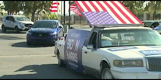 Joe Biden supporter car parade in Las Vegas