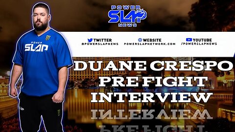 Power Slap News Pre Fight Interview: Duane "The Iron Giant" Crespo #vegas #powerslap1