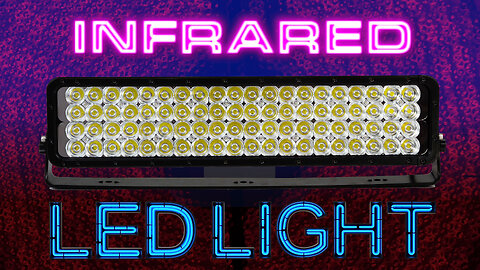 Infrared LED Light Bar with Trunnion U-Bracket - 80, 3-Watt IR LEDs - Spot Beam - 9-42VDC