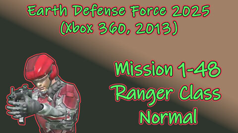 Earth Defense Force 2025(Xbox 360, 2013) Longplay | Mission 1-48 Ranger Normal(No Commentary)
