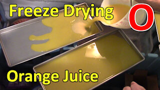 Freeze Drying Orange Juice