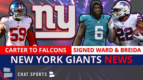 Giants Sign Matt Breida & Jihad Ward In NFL Free Agency + Lorenzo Carter Signs With Falcons