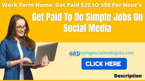 Work Form Home: Get Paid $25 tO $50 Per Hour's