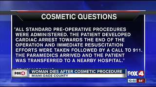 Miami woman dies after cosmetic procedure