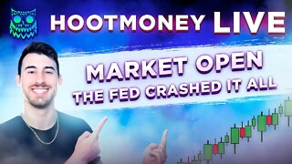🔴 HOOTMONEY LIVE -- MARKET OPEN STREAM -- THE FED LAYS DOWN THE HAMMER