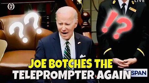 Joe Fought the Teleprompter, and the TELEPROMPTER WON! (reads “END of QUOTE” again)