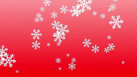 Mesmerizing Red Snowflake Christmas Backdrop - Transform Your Video Into A Winter Wonderland!