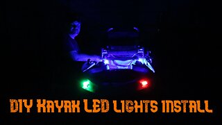 DIY Kayak LED lights install
