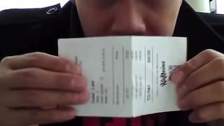 Magician turns receipt into real cash