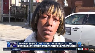 Mother speaks out after three-year-old shot