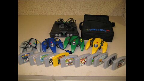 (3/4) Nintendo 64, games and accessories - Superman, Spider-Man, Donkey Kong and more. (N64)