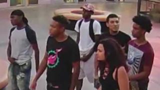 Police seek 7 in violent robbery, beating on Las Vegas Strip