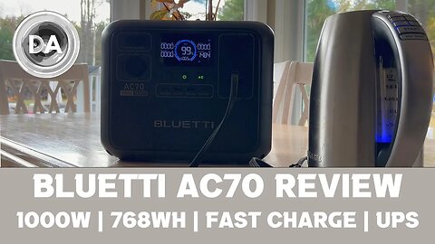 Bluetti AC70 Power Station Review 1000W, 768Wh, UPS, Fast Charge and More