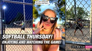 It's Softball Thursday! Watching And Enjoying The Game | KETO Mom Vlog