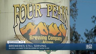 Many craft breweries still serving alcohol and food to go
