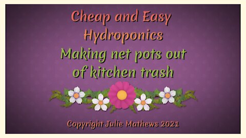 Cheap Hydroponic Net Pots from Kitchen Trash Free And Easy!