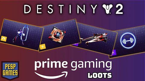 Destiny 2 - Loots Prime Gaming | Resgate até 31/5/2023 | #primegaming