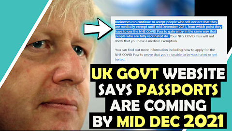 GOVT UK Says PASSPORTS By Mid December 2021 / Hugo Talks #lockdown