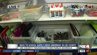 Foundation for Lee County Public Schools holds annual back to school supply drive