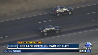 Part of E-470 gets a 3rd lane