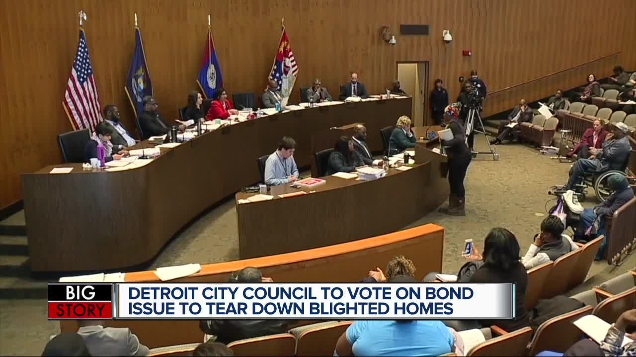 Detroit City Council to review and vote on $250 million bond issue for demolition next week