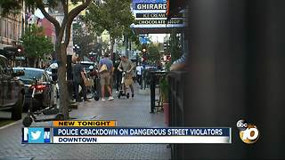 Police crackdown on dangerous street violators