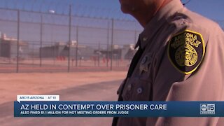 Arizona held in contempt over prisoner care