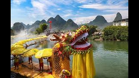 Yulong Bamboo Raft Festival , Guilin, China