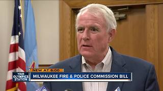 Mayor Barrett blasts bill that impacts Fire and Police Commission