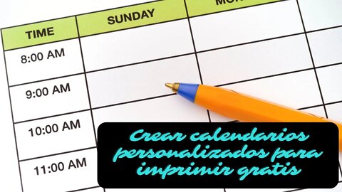 Crear calendarios personalizados gratis y online para el 2023