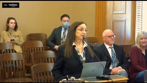 Maria Zack's Earth Shattering Testimony - Kansas Senate Hearing