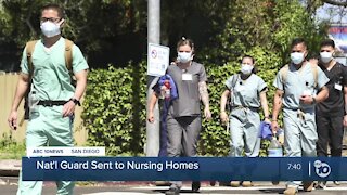 California National Guard sent troops to San Diego nursing homes