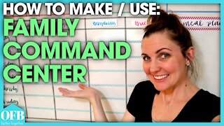 FAMILY COMMAND CENTER | how to ORGANIZE your life | Kitchen Calendar