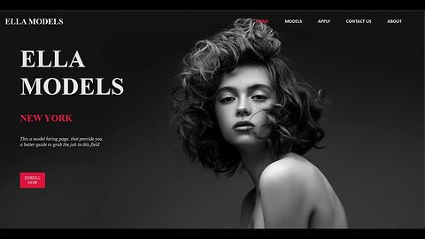Beautiful Modeling Landing Page Layout with HTML & CSS: A Step-by-Step Tutorial #webdevelopment