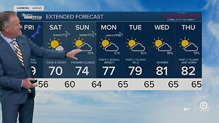 Latest Weather Forecast 11 p.m. Thursday