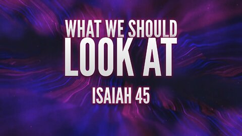 What We Should Look At - Pastor Jeremy Stout 9/4