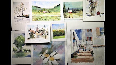 How to Paint and Create a Watercolor Flower Occasional Card - with Chris Petri