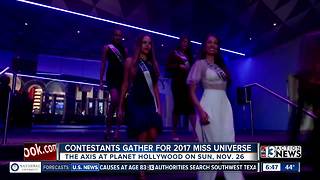 Miss Universe contestants in Las Vegas