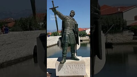 Duke Branimir statue, Nin, Croatia #touristattraction #touristplace #croatia
