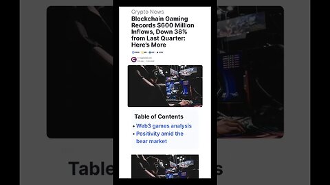 Blockchain Gaming News | Blockchain Gaming Records $600 Million Inflows, Down 38% from Last Quarter
