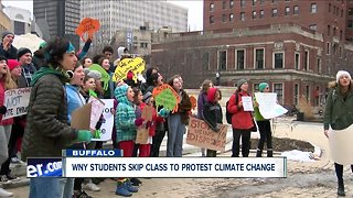 Western New York students skip class to protest climate change